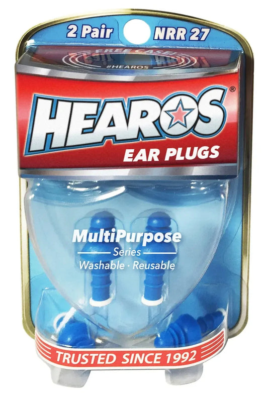 Hearos Multi Purpose Ear Plugs/Filters 2 Pairs + C