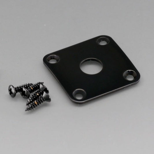 Gotoh JCB-4 Square LP Style Jack Plate Black
