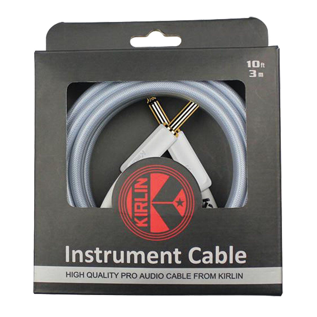 Kirlin KIPW201WBL-10 10Ft Blue PVC Woven Instrumen