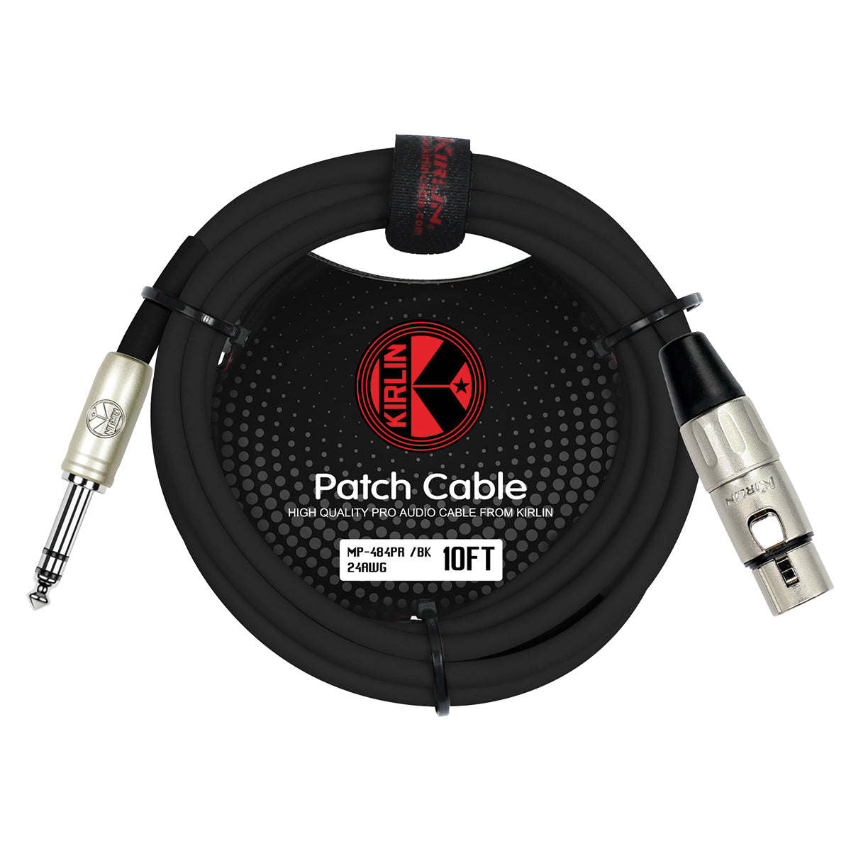 Kirlin Female XLR - 6.5 Stereo Jack Cable - 10FT [KMP484PR-10]