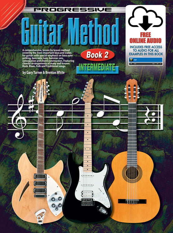 Progressive Guitar Method Book 2 - with Online Video & Audio