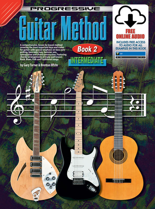 Progressive Guitar Method Book 2 - with Online Video & Audio