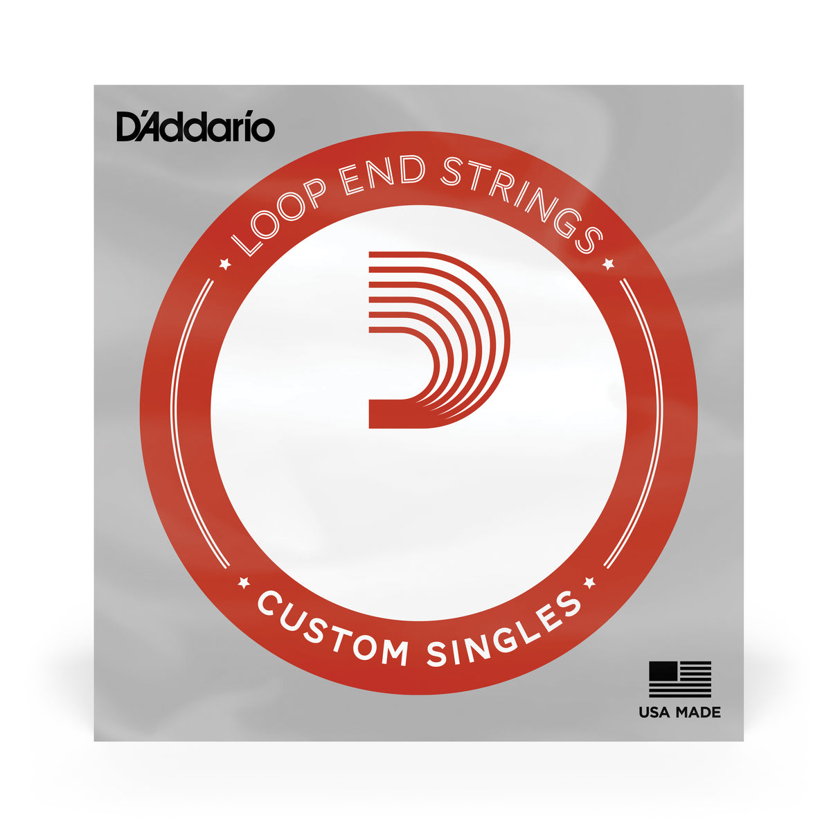 D'Addario LE009 Plain Steel Loop End Single String, .009