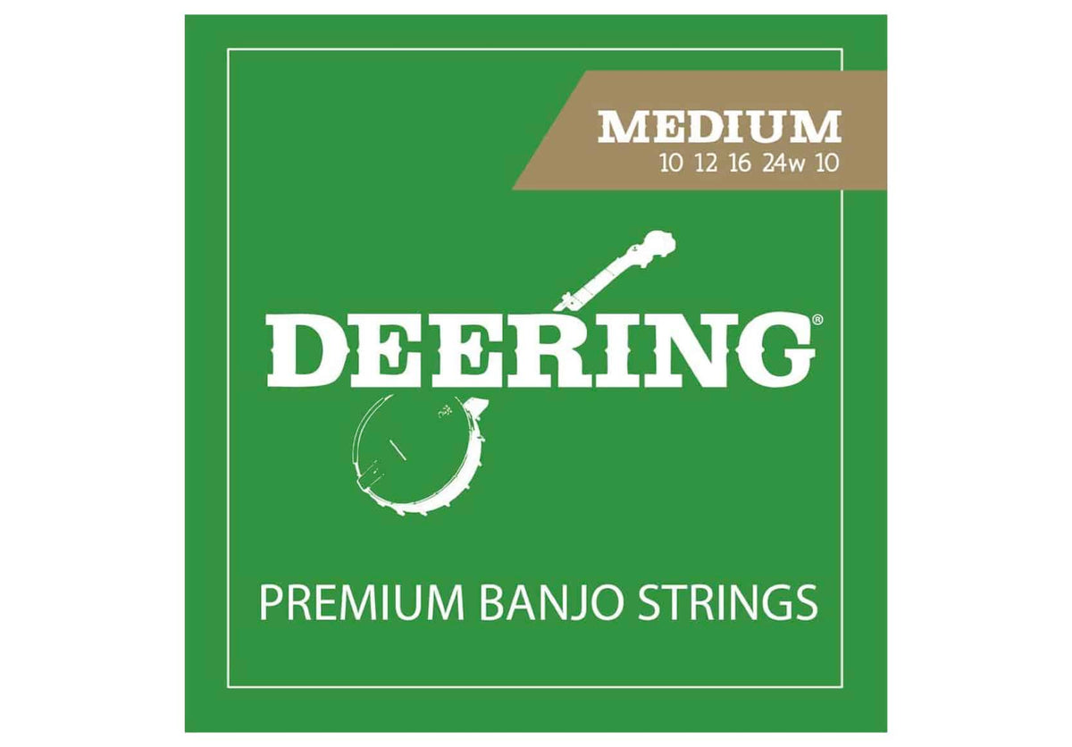 Deering Banjo Strings Medium 10-12-16-24W-10 - full instrument