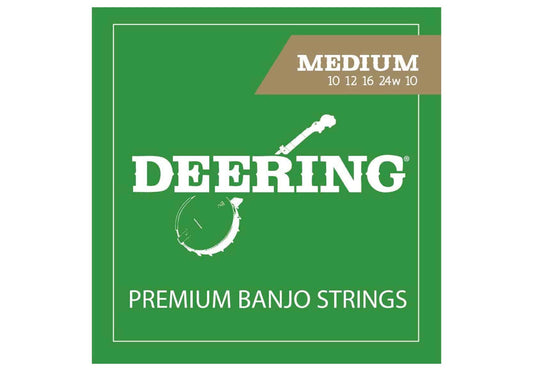 Deering Banjo Strings Medium 10-12-16-24W-10 - full instrument