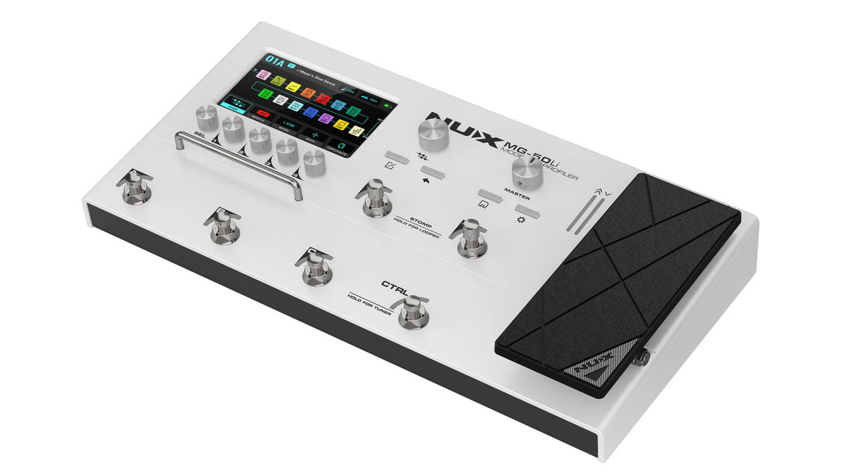 NUX Modeling Multi FX Pedal MG50LI White Finish w/ bag