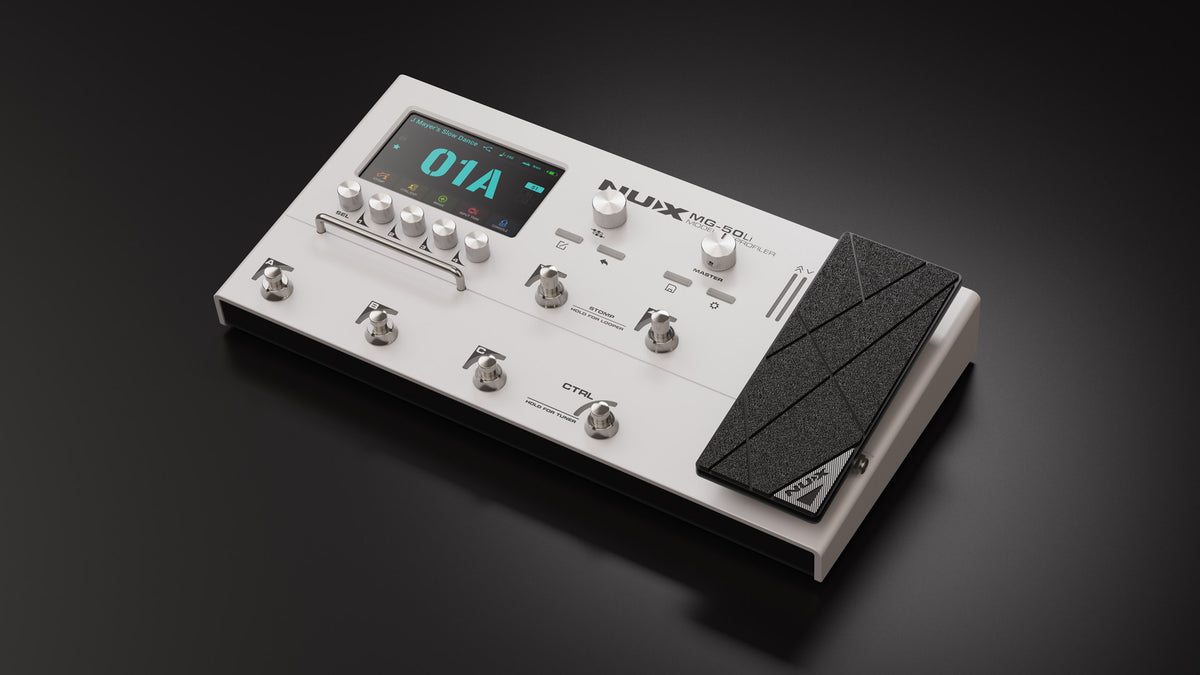 NUX Modeling Multi FX Pedal MG50LI White Finish w/ bag