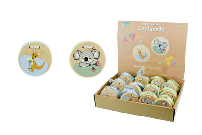 Koala Dream Bush Buddies Koala and Kangaroo Wooden Castanets