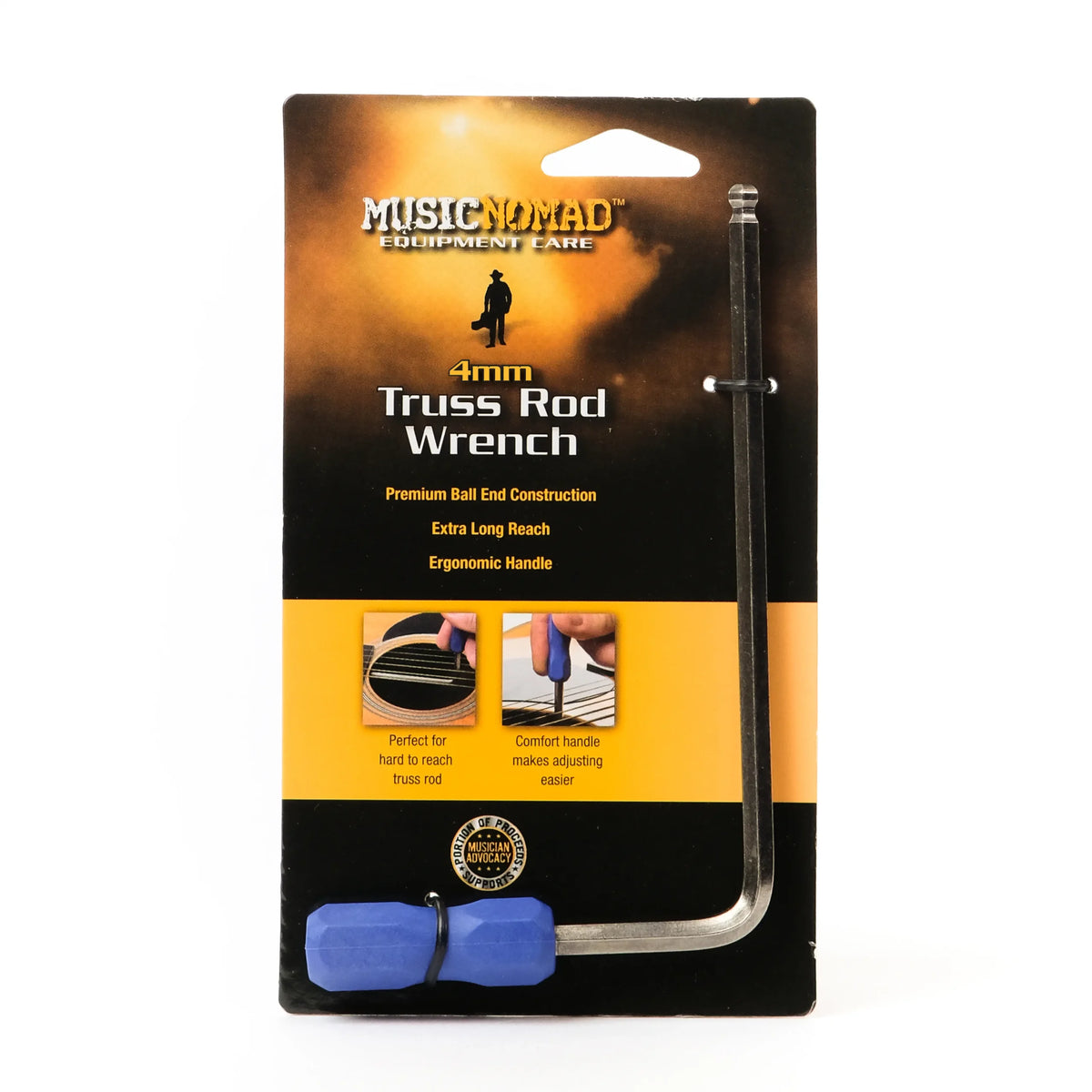 MusicNomad MN237 Premium Truss Rod Wrench 4mm for Martin Guitars