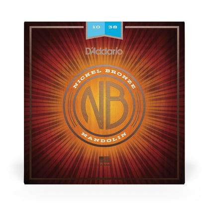 DAddario NBM1038 Nickel Bronze Mandolin Strings, Light, 10-38
