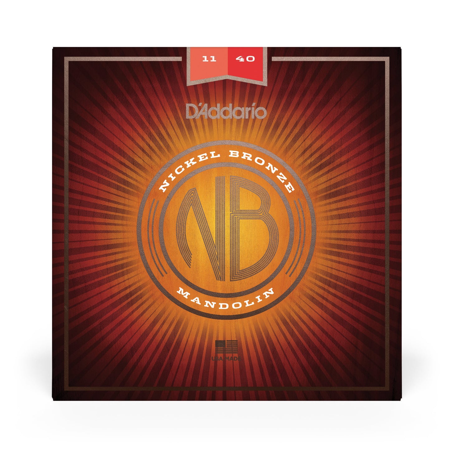 D'Addario NBM1140 Nickel Bronze Mandolin Strings Medium 11-40