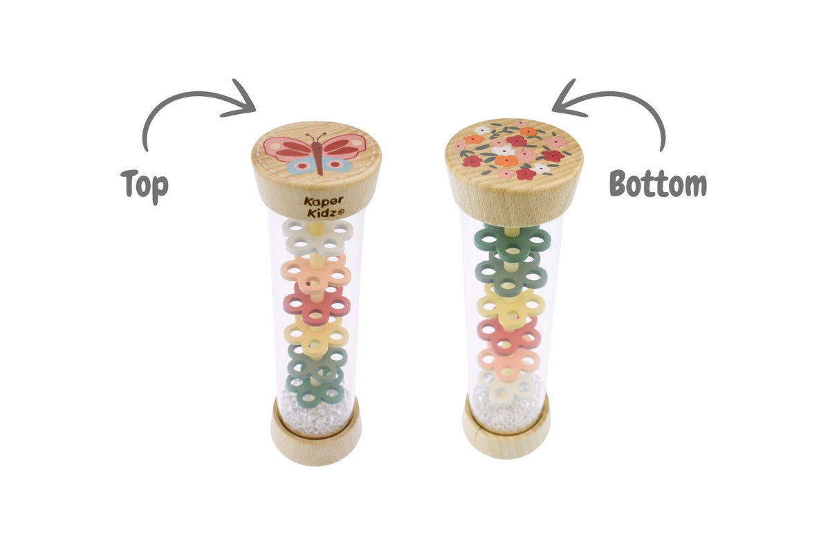 Kaper Kidz Wooden Spring Insect Rainmaker Rattle