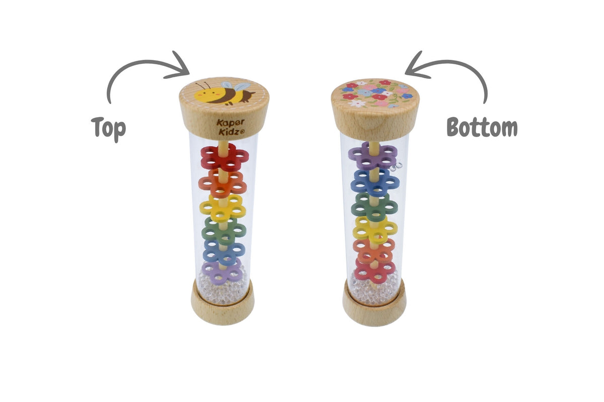 Kaper Kidz Wooden Spring Insect Rainmaker Rattle