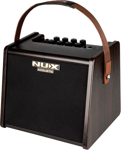 NUX AC25 Stageman 2-Channel, 25W Battery Operated Acoustic Amplifier