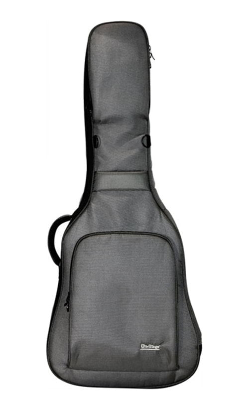On Stage GBA4990CG Deluxe Acoustic Guitar Gig Bag in Charcoal Grey