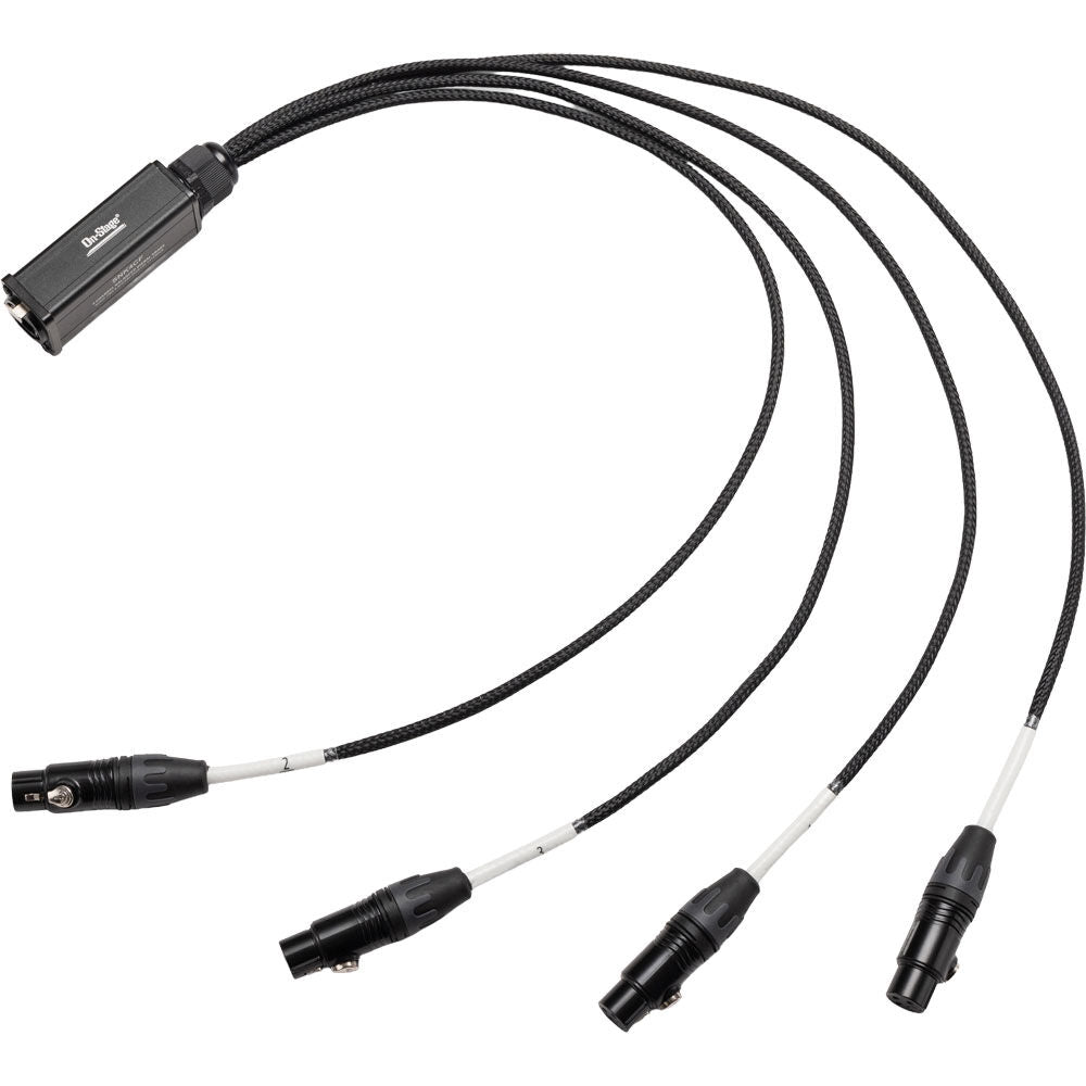 On-Stage SNK4CF 4-Channel Signal Snake 4 x XLR Female to RJ45