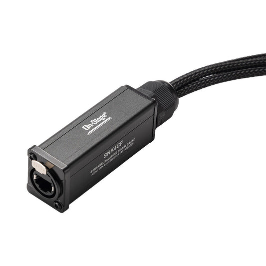 On-Stage SNK4CF 4-Channel Signal Snake 4 x XLR Female to RJ45