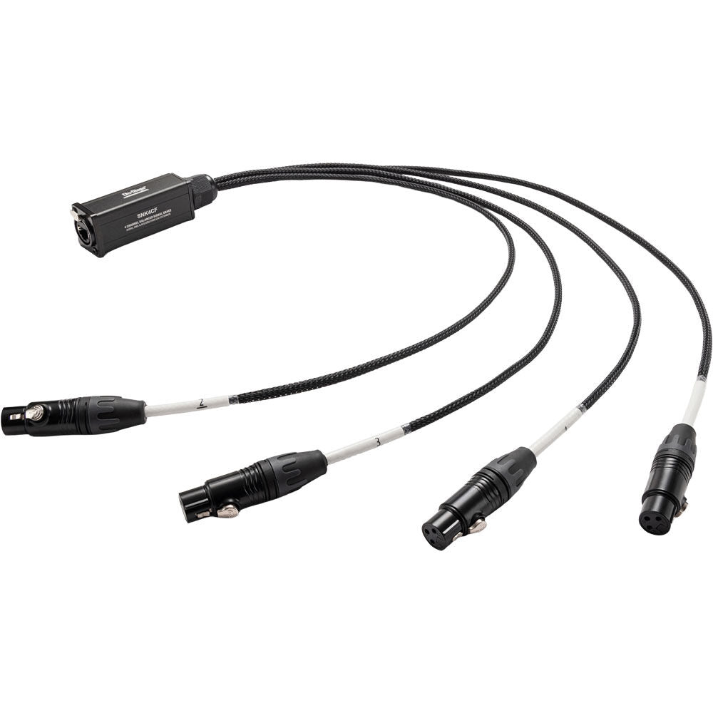 On-Stage SNK4CF 4-Channel Signal Snake 4 x XLR Female to RJ45