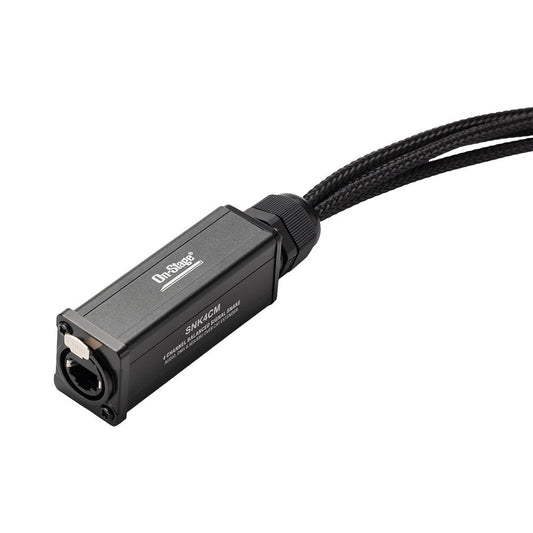 On-Stage SNK4CM 4-Channel Signal Snake 4 x XLR Male to RJ45