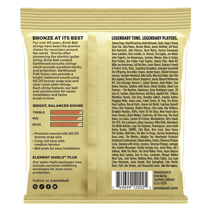 Ernie Ball Earthwood Medium 80/20 Bronze Acoustic Guitar Strings - 13-56 Gauge
