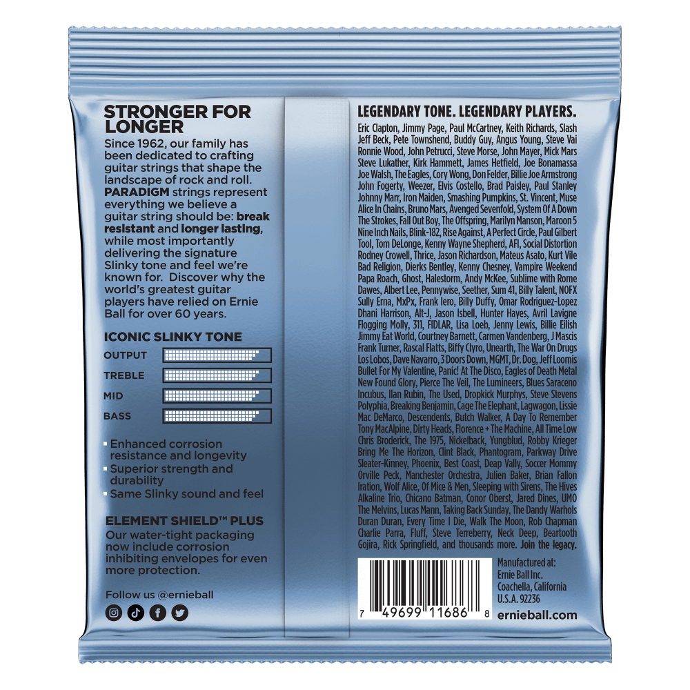 Ernie Ball Primo Slinky Paradigm Electric Guitar Strings 9.5-44 Gauge