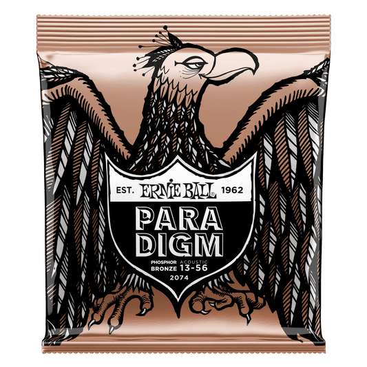 Ernie Ball Paradigm Medium Phosphor Bronze Acoustic Guitar Strings 13-56