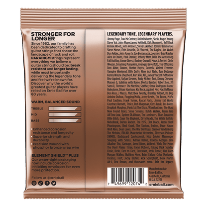 Ernie Ball Paradigm Medium Phosphor Bronze Acoustic Guitar Strings 13-56