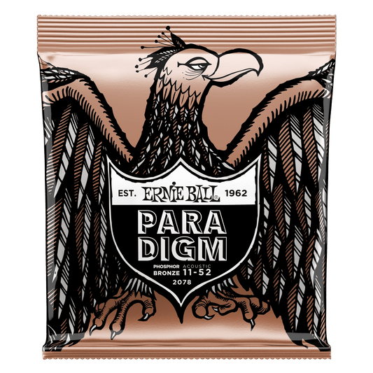 Ernie Ball Paradigm Light Phosphor Bronze Acoustic Guitar Strings 11-52