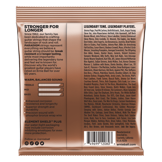 Ernie Ball Paradigm Extra Light Phosphor Bronze Acoustic Guitar Strings 10-50
