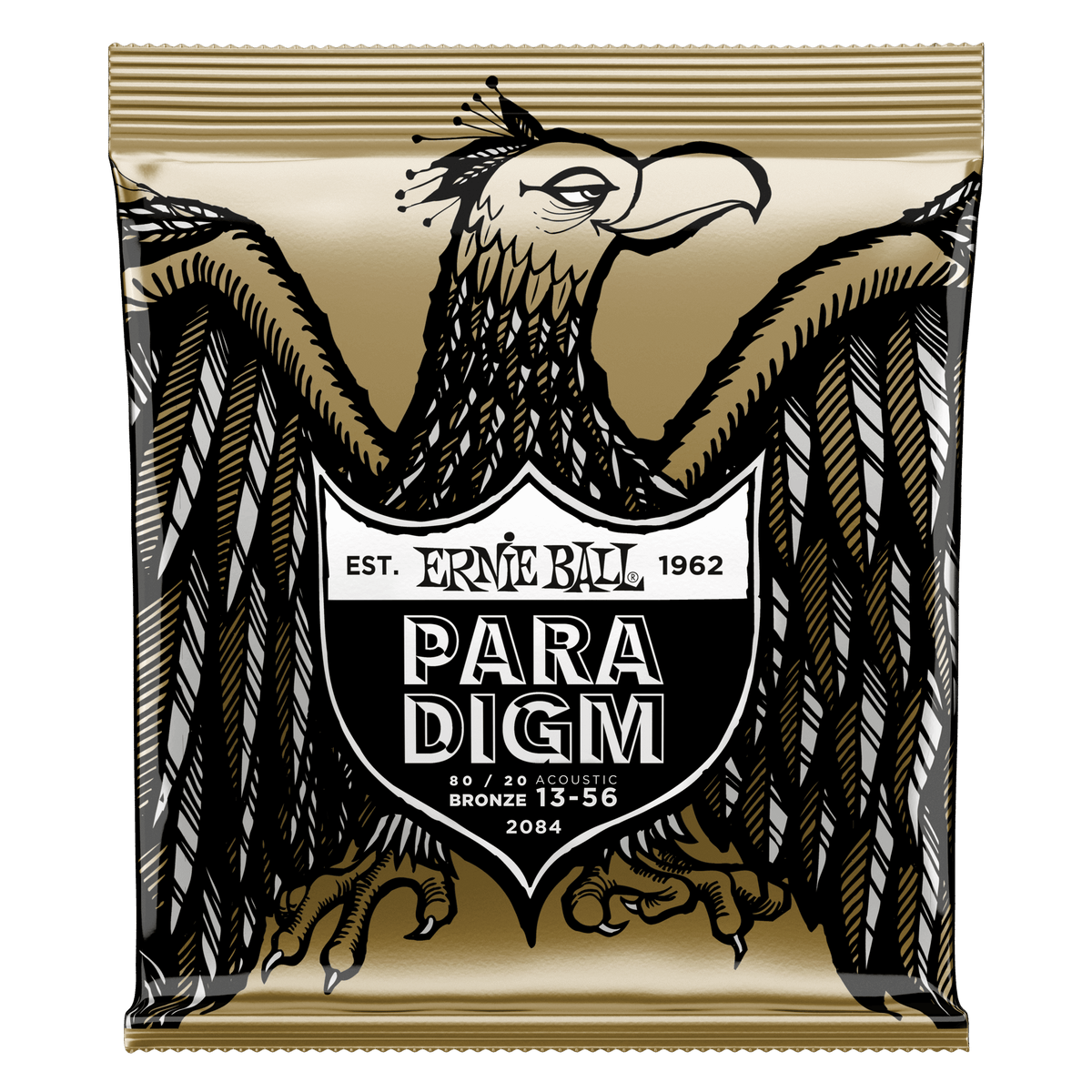Ernie Ball Paradigm Medium 80/20 Bronze Acoustic Guitar Strings 13-56