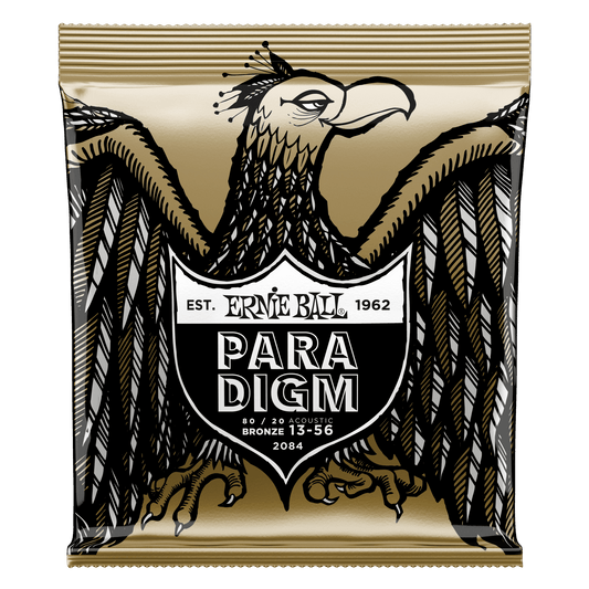 Ernie Ball Paradigm Medium 80/20 Bronze Acoustic Guitar Strings 13-56