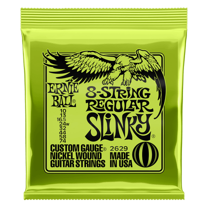 Ernie Ball Regular Slinky Nickel Wound 8-String Electric Guitar Strings 10-74