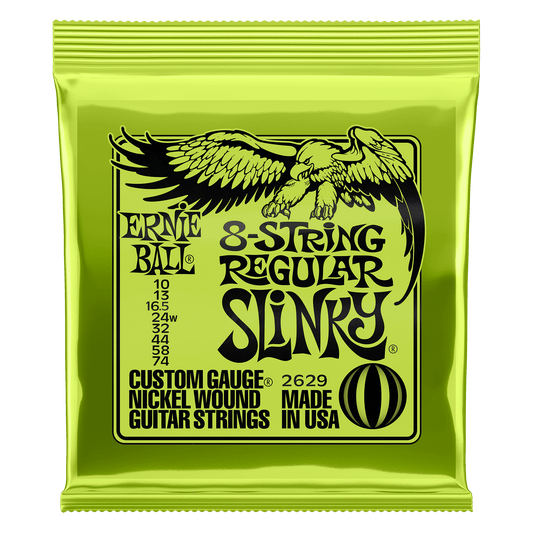 Ernie Ball Regular Slinky Nickel Wound 8-String Electric Guitar Strings 10-74