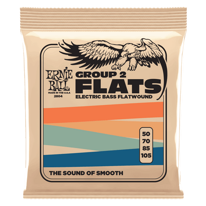 Ernie Ball Flatwound Group II Electric Bass Strings - 50-105 Gauge