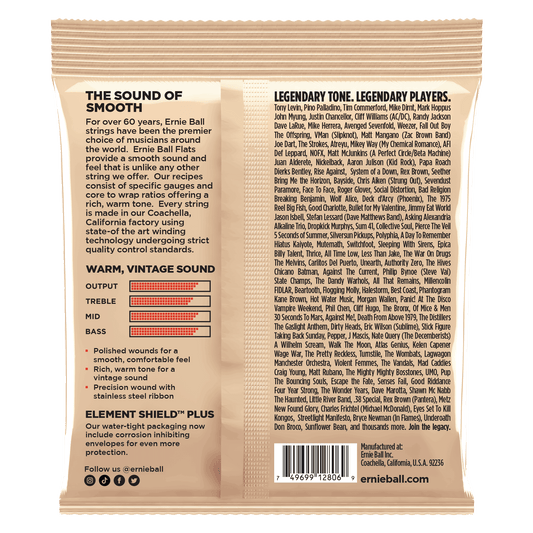 Ernie Ball Flatwound Group III Electric Bass Strings - 45-100 Gauge