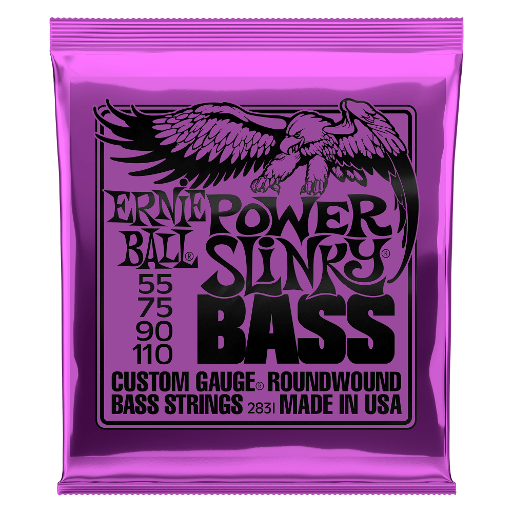 Ernie Ball - Power Slinky Nickel Wound Electric Bass Strings 55-110 Gauge