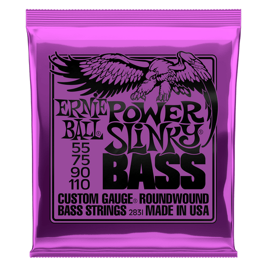 Ernie Ball - Power Slinky Nickel Wound Electric Bass Strings 55-110 Gauge