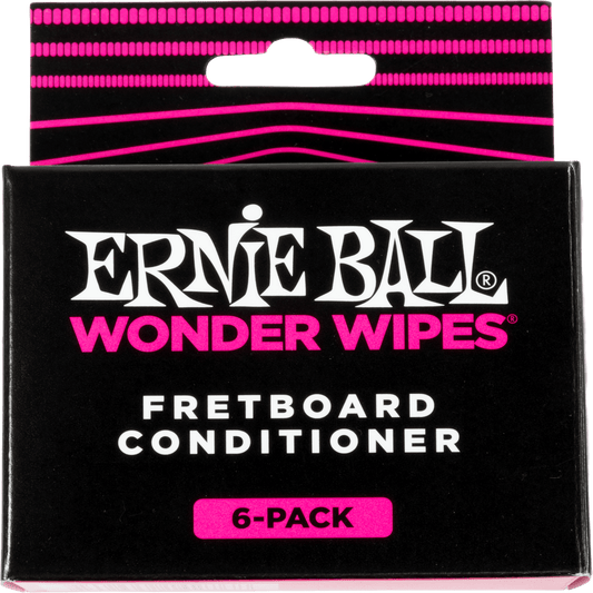 Ernie Ball Wonder Wipes Fretboard Conditioner 6 Pack