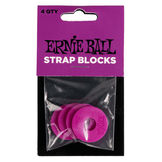 Ernie Ball Strap Blocks 4pk - Purple