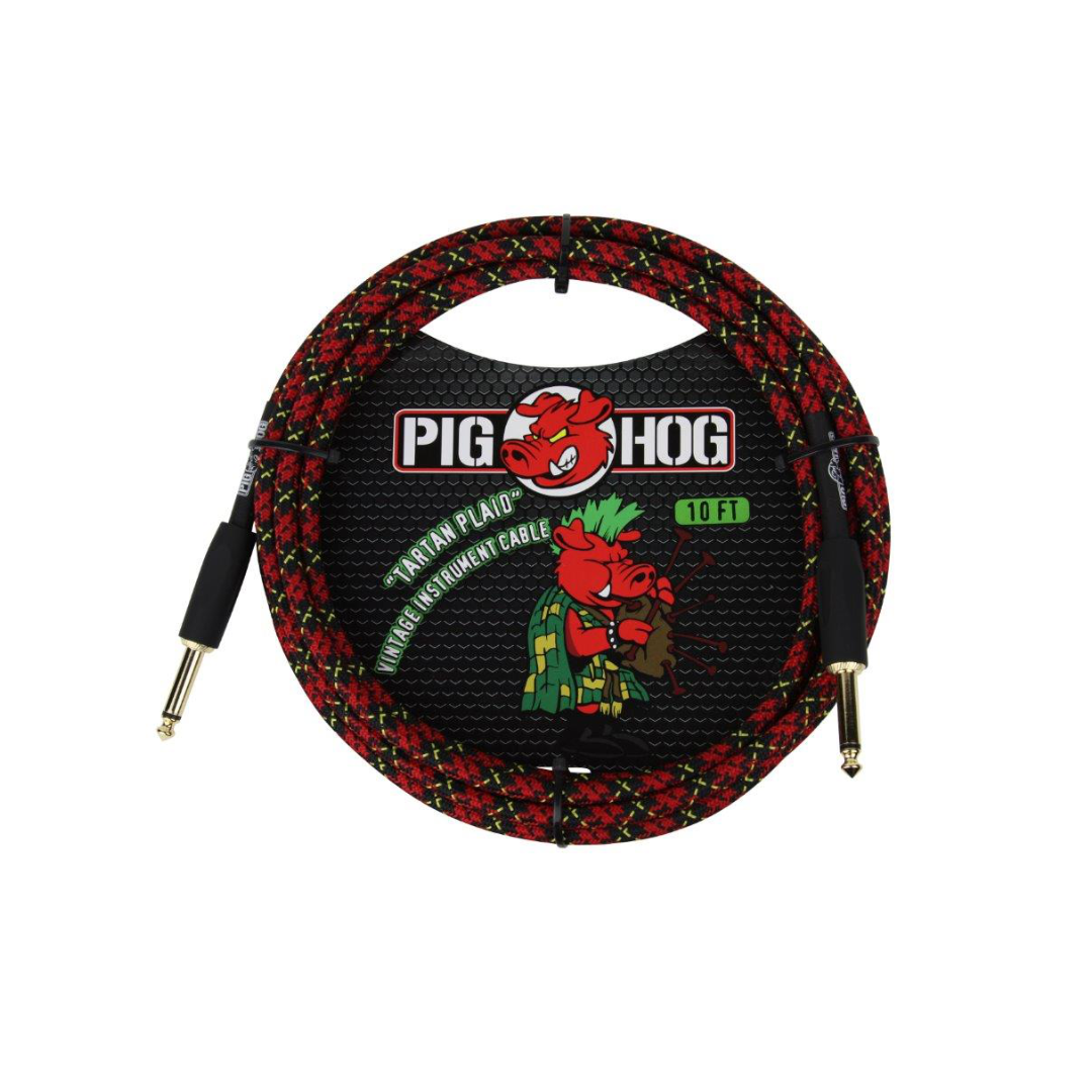 Pig Hog "Tartan Plaid" Instrument Cable, 10ft