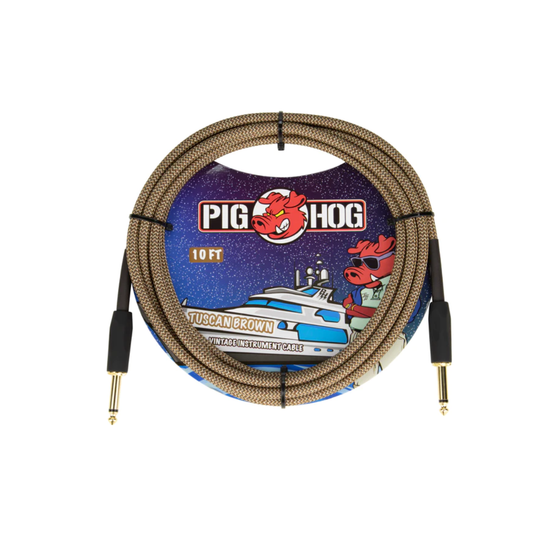 Pig Hog "Tuscan Brown" Instrument Cable, 10ft