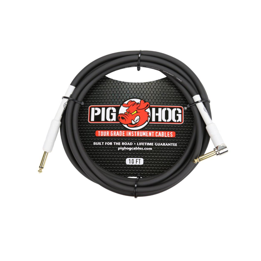 Pig Hog 10ft 1/4" - 1/4" RA 8mm Inst. Cable