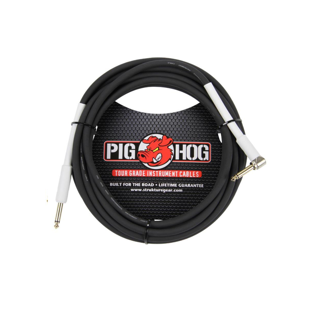 Pig Hog 18.5ft 1/4" - 1/4" RA 8mm Inst. Cable