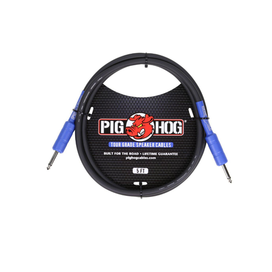 Pig Hog Speaker Cable, 5ft (14 gauge wire)