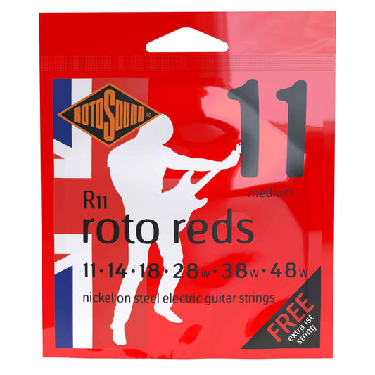Rotosound R11 Roto Reds Electric Guitar Strings - 11-48