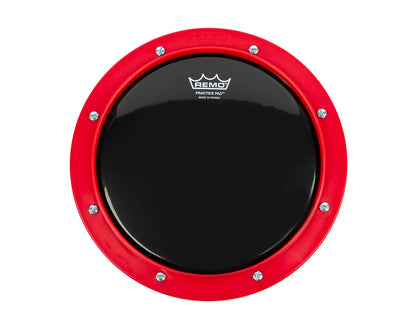 Remo 8" Tunable Practice Pad, Red, Ambassador Ebony Head