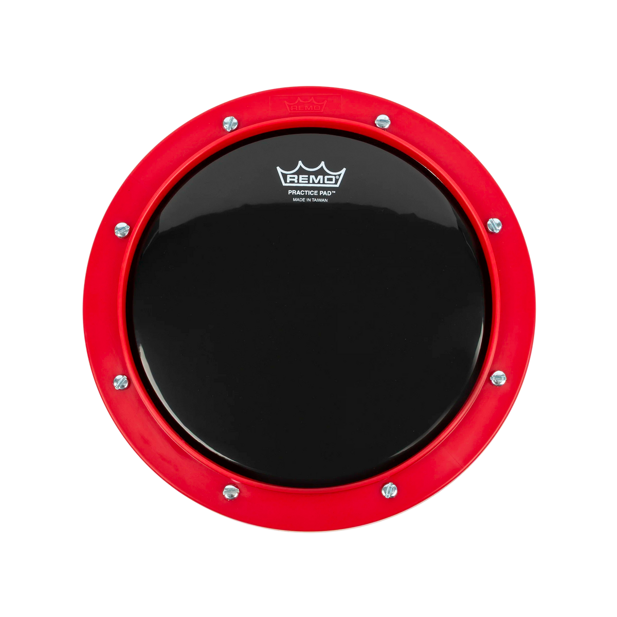 Remo 8" Tunable Practice Pad, Red, Ambassador Ebony Head