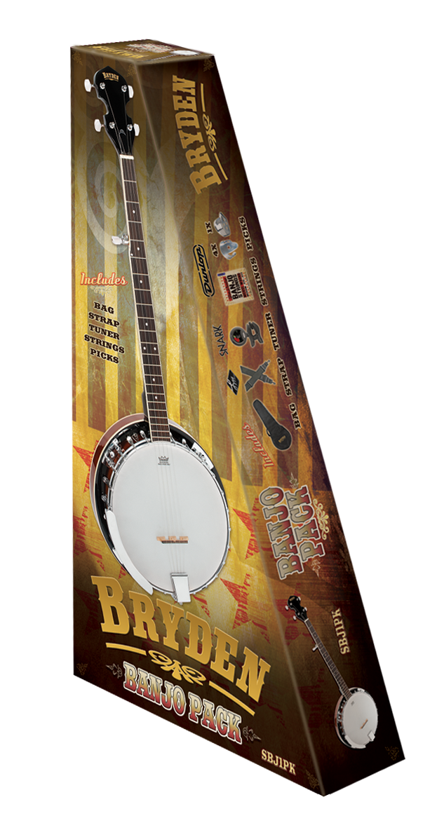 Bryden SBJ1PK 5 string banjo Pack