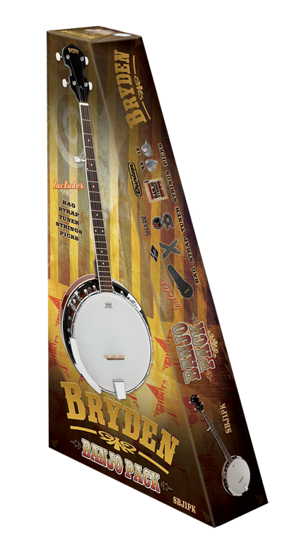 Bryden SBJ1PK 5 string banjo Pack