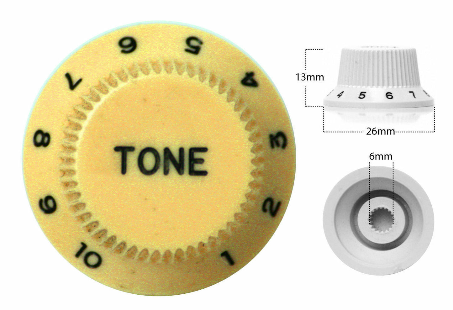 Strat Style Control Tone Knob For Electric Guitar